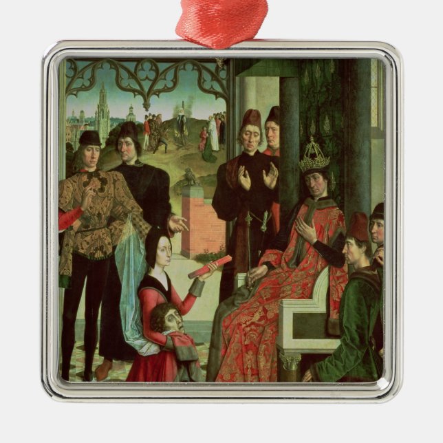 Ornamento De Metal Justiça do imperador Otto: Experimentação pelo (Frente)