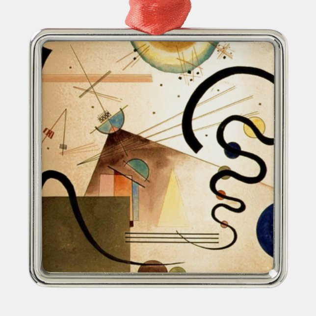 Ornamento De Metal Kandinsky Abstrato (Frente)
