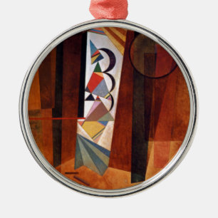 Ornamento De Metal Kandinsky Development in Brown Abstrato Painting