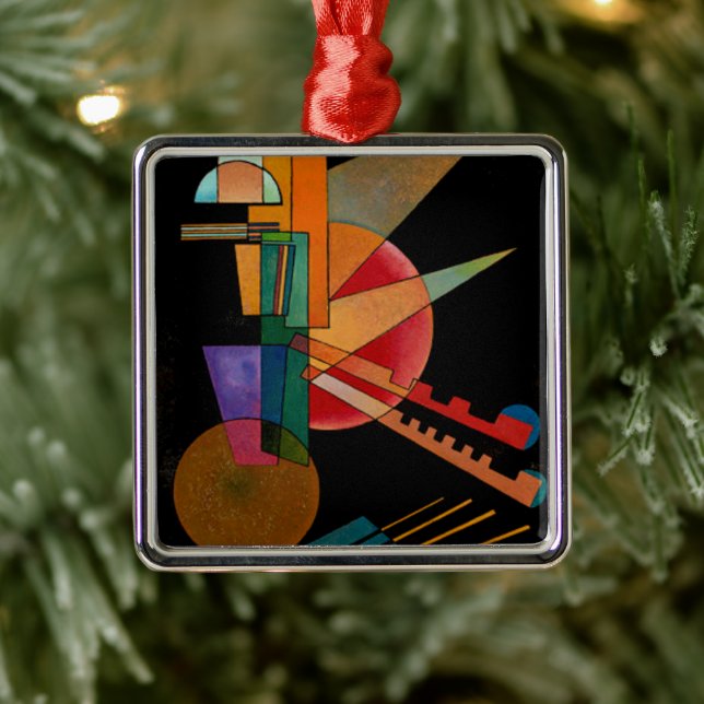 Ornamento De Metal Kandinsky - Interpretação Abstrata (Árvore)