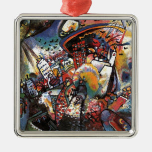 Ornamento De Metal Kandinsky Moscou I Cityscape Abstrato Painting