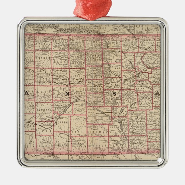 Ornamento De Metal Kansas 3 (Frente)