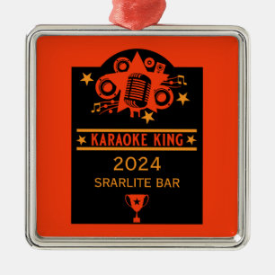 Ornamento De Metal Karaoke Winner