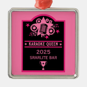 Ornamento De Metal Karaoke Winner