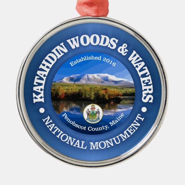 Ornamento De Metal Katahdin Woods & Waters (NM) (Frente)