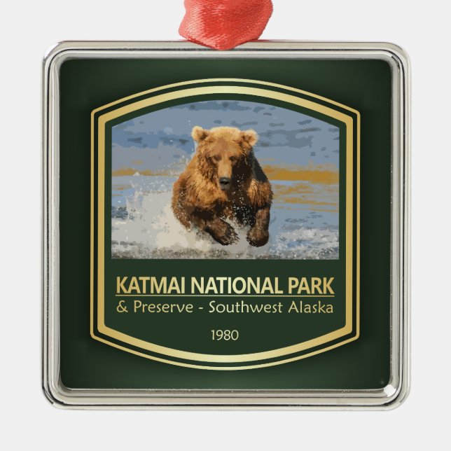Ornamento De Metal Katmai NP (PF1) (Frente)