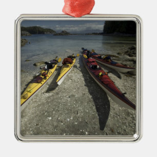 Ornamento De Metal Kayaks na Ilha Dicebox, Grupo de Ilhas Quebradas,