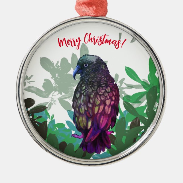 Ornamento De Metal Kea bird Ornament (Frente)