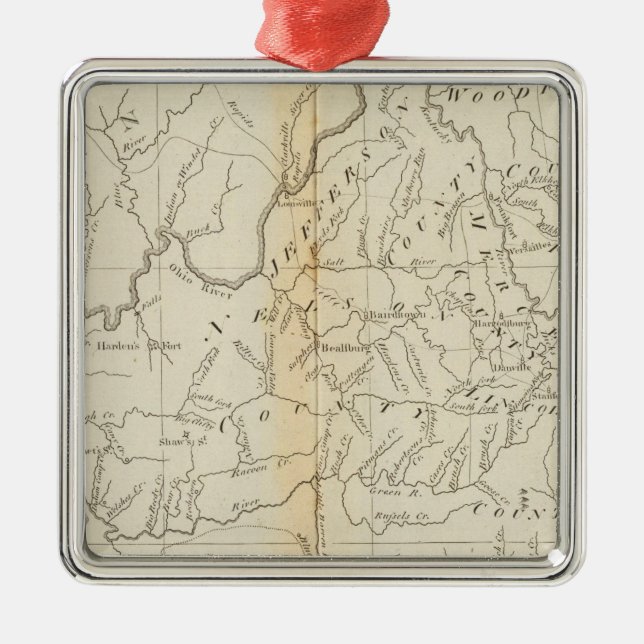 Ornamento De Metal Kentucky 4 (Frente)