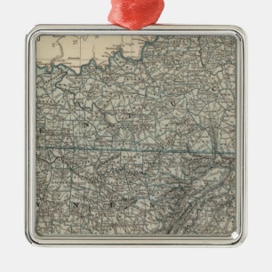 Ornamento De Metal Kentucky, Tennessee 2