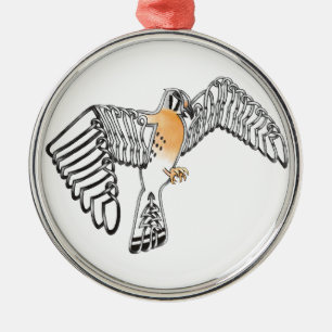 Ornamento De Metal Kestrel