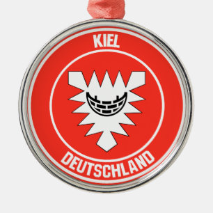 Ornamento De Metal Kiel Round Emblem