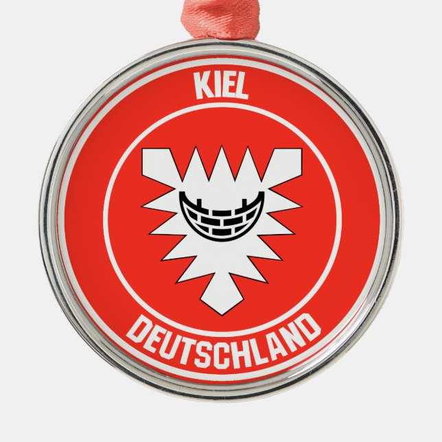 Ornamento De Metal Kiel Round Emblem (Frente)