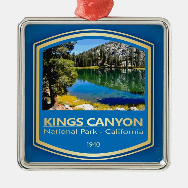 Ornamento De Metal Kings Canyon NP (PF1) (Frente)