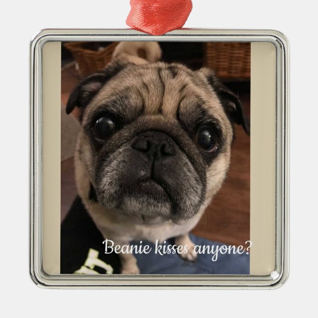 Ornamento De Metal Kissea qualquer um do Beanie? (Frente)