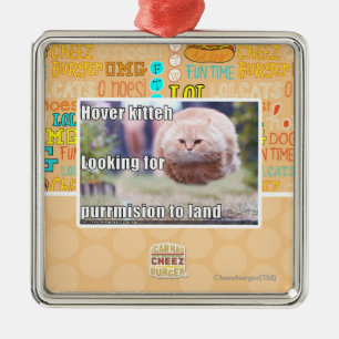 Ornamento De Metal Kitteh do pairo