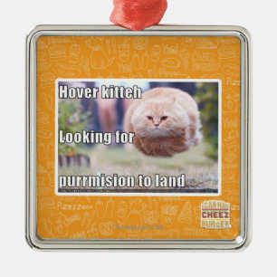 Ornamento De Metal Kitteh do pairo