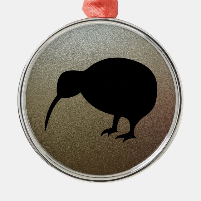 Ornamento De Metal Kiwi (Frente)