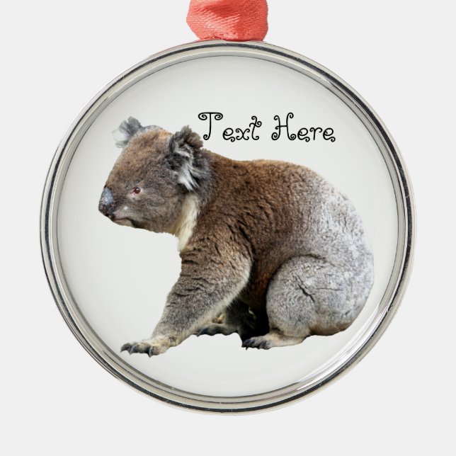 Ornamento De Metal Koala (Frente)