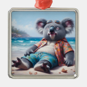 Ornamento De Metal Koala Beach