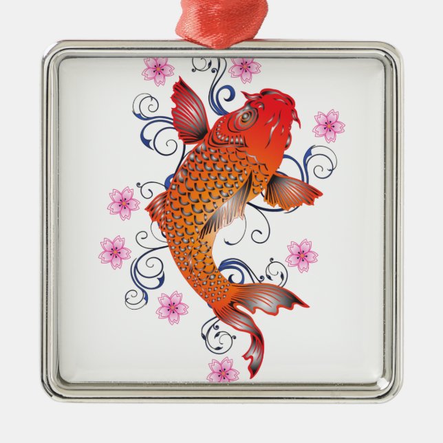 Ornamento De Metal Koi (Frente)