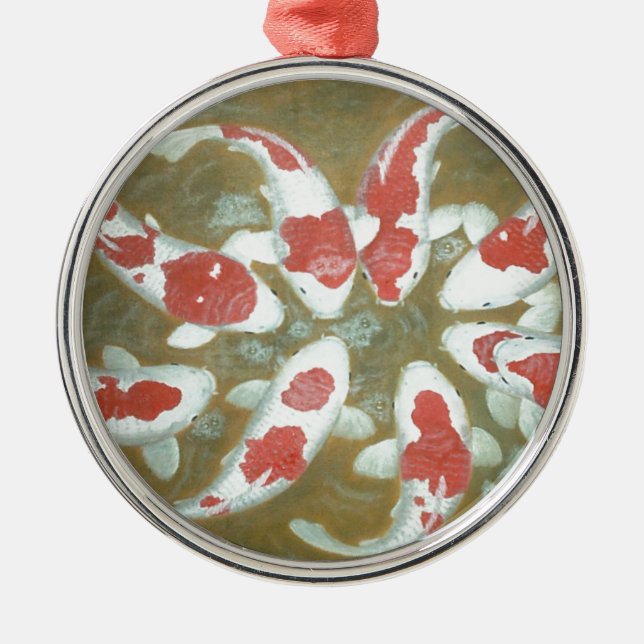 ORNAMENTO DE METAL KOI FISH (Frente)
