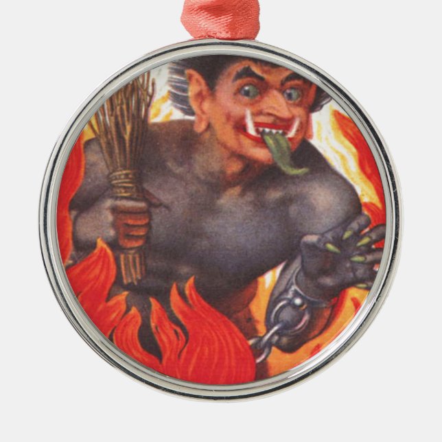 Ornamento De Metal Krampus (Frente)