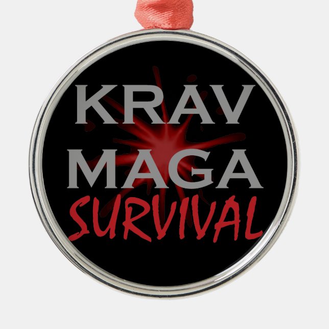 Ornamento De Metal Krav Maga (Frente)