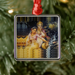 Ornamento De Metal KRISHNA - Deidade hindu -