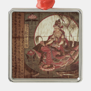 Ornamento De Metal Kuan-yin, deusa da piedade