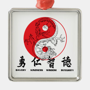 Ornamento De Metal Kung Fu