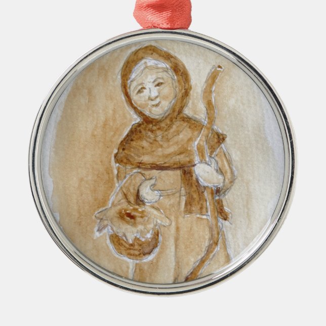 Ornamento De Metal La Befana (Frente)