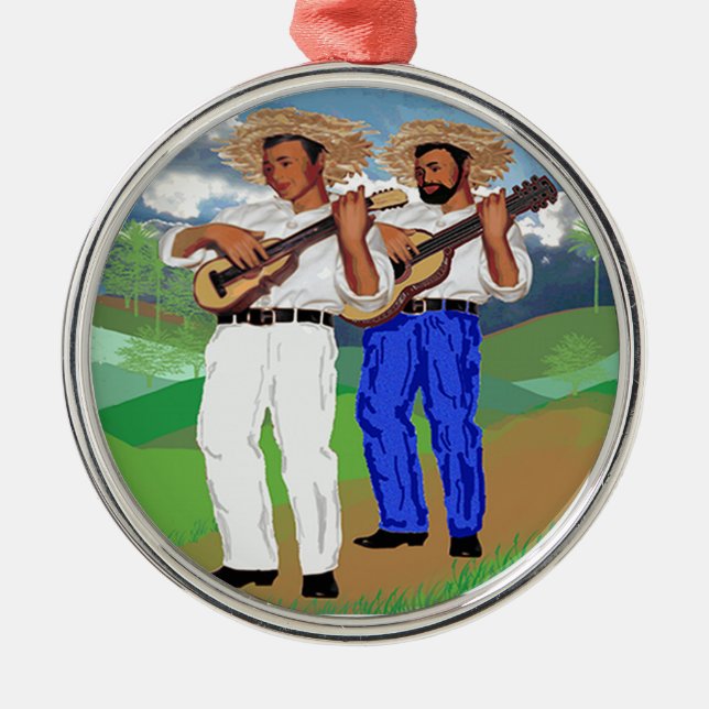 Ornamento De Metal La Parranda Navideña! (Frente)