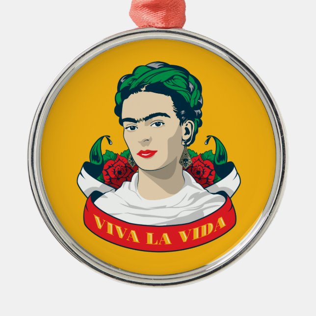 Ornamento De Metal La Vida de Frida Kahlo | Viva (Frente)