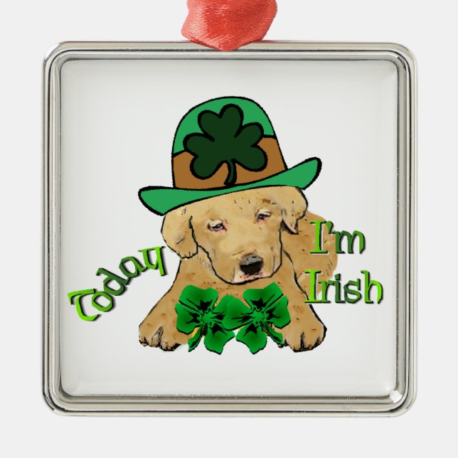 Ornamento De Metal Labrador Retriever Ruas Pattys (Frente)