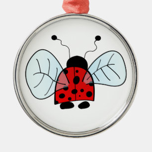 Ornamento De Metal Ladybird