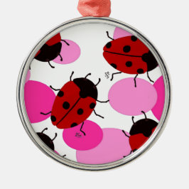 ORNAMENTO DE METAL LADYBUGS