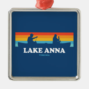 Ornamento De Metal Lago Anna Virginia Canoe