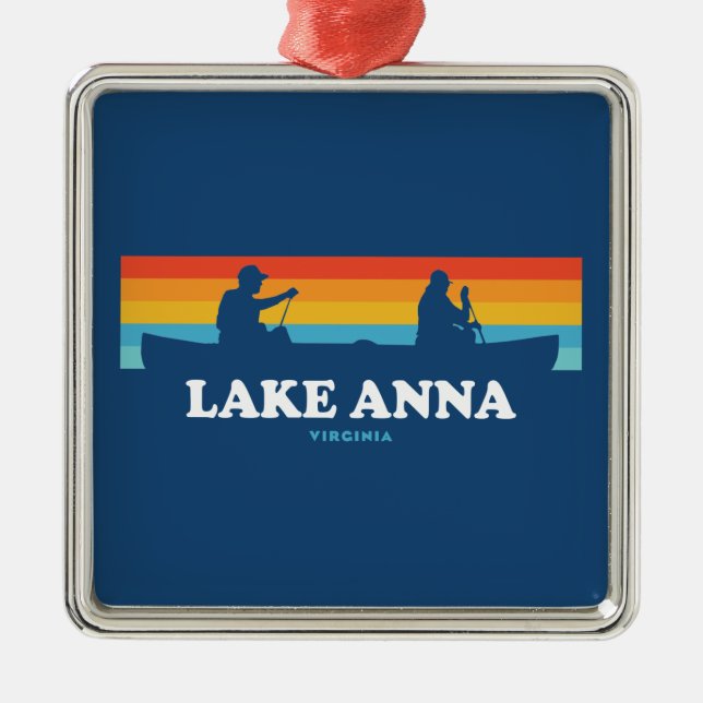 Ornamento De Metal Lago Anna Virginia Canoe (Frente)