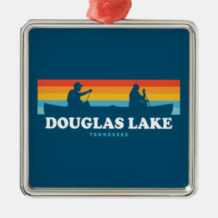 Ornamento De Metal Lago Douglas Tennessee Canoa