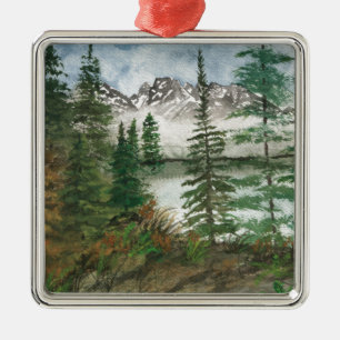 Ornamento De Metal Lago jackson Hole Jenny
