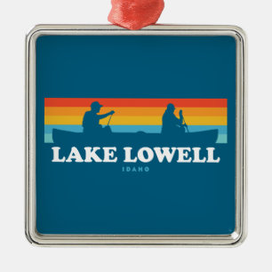 Ornamento De Metal Lago Lowell Idaho Canoe