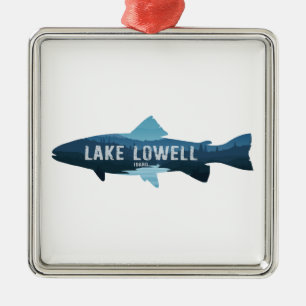 Ornamento De Metal Lago Lowell Idaho Fish