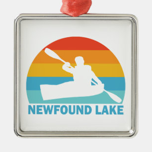 Ornamento De Metal Lago Newfound New Hampshire Kayak