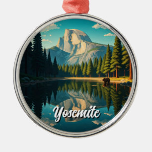 Ornamento De Metal Lago no Parque Nacional de Yosemite, a meio do dom