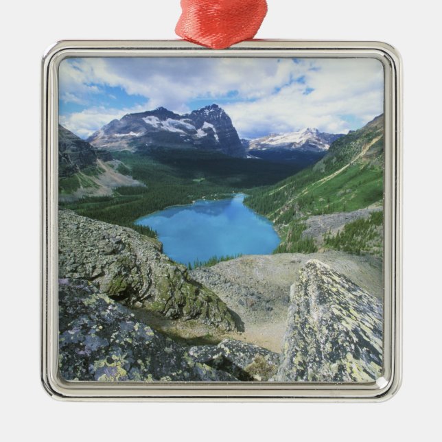 Ornamento De Metal Lago O'Hara, Yoho NP, BC, Canadá (Frente)