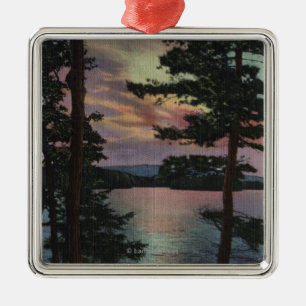 Ornamento De Metal Lago Payette, identificação - Evintide na cena d