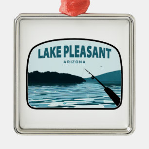 Ornamento De Metal Lago Pleasant Arizona Fish Rod