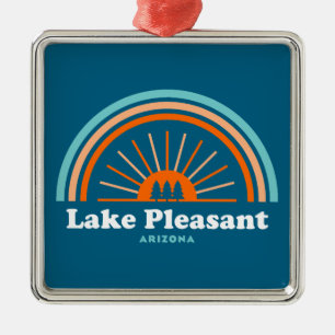 Ornamento De Metal Lago Pleasant Arizona Rainbow