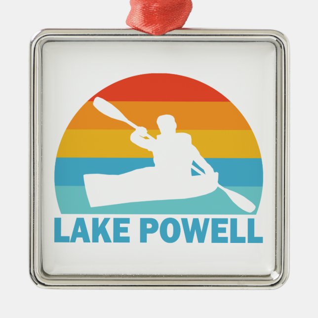 Ornamento De Metal Lago Powell Arizona Utah Kayak (Frente)